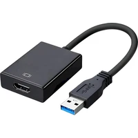 PremiumCord USB-A/HDMI redukcia čierna - Káble a redukcie