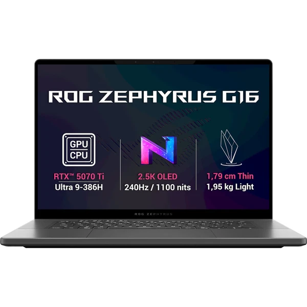 ASUS ROG Zephyrus G16 (GU606AR-TB008WZ) RTX 5070 Ti sivý - Notebooky - Hlavný obrázok
