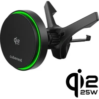 CubeNest SQ1C4 Qi2.2 držiak do auta s 25W nabíjaním čierny - Držiaky