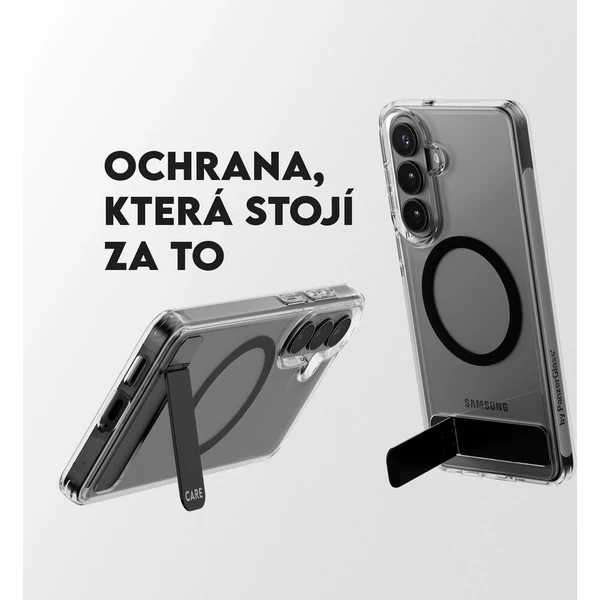 PanzerGlass® CARE Kickstand Qi kryt Samsung Galaxy S26 priehľadný/čierny - Puzdra - Obrázok d_782ce0be908b4b7ba5dc7a8d9ac2ce74