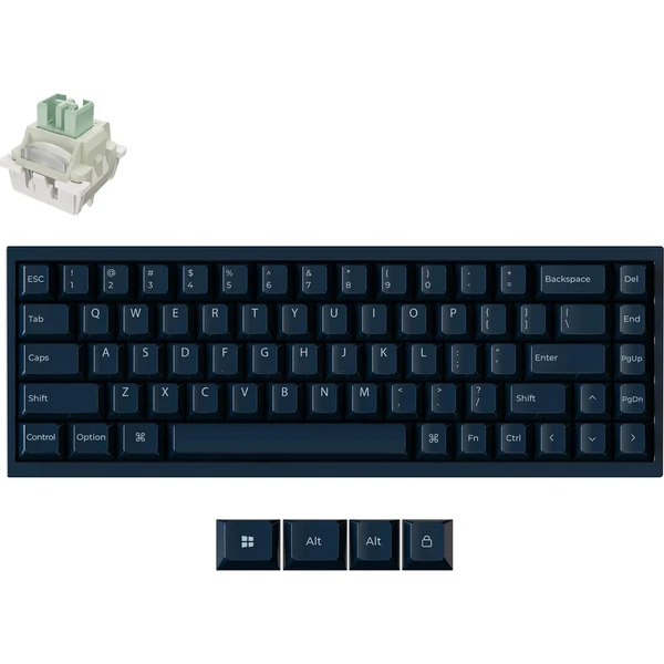 Keychron Q16 HE 8K Keychron Ultra-Fast Lime herná klávesnica (US) tmavomodrá - Klávesnice - Hlavný obrázok