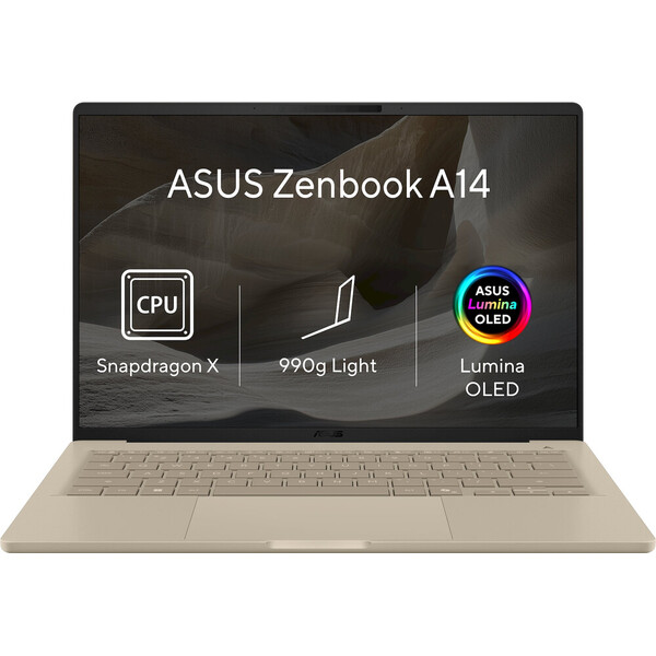 ASUS Zenbook A14 (UX3407QA-OLED645WZ) béžový - Notebooky - Hlavný obrázok