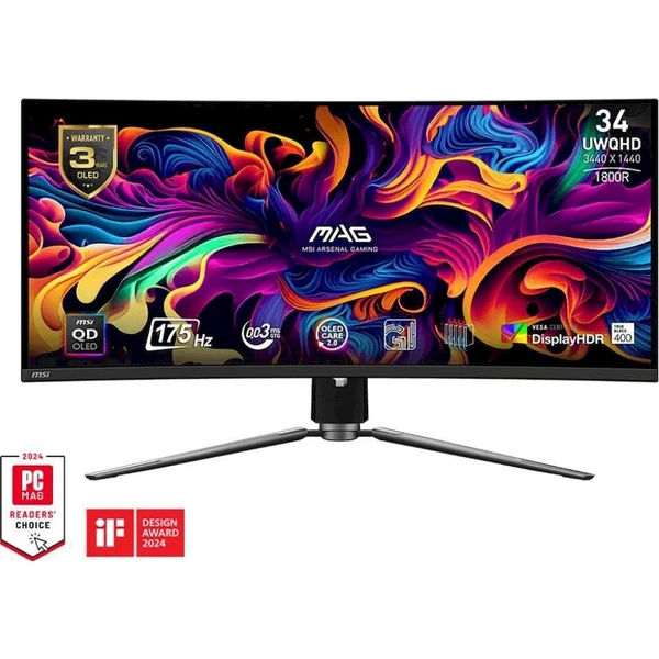MSI MAG 341CQP QD-OLED herní monitor 34" - Monitory - Hlavný obrázok