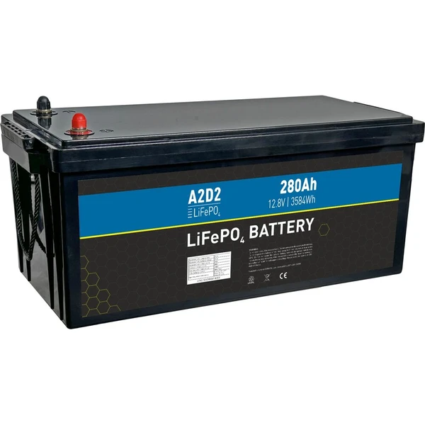 Avacom A2D2 baterie LiFePO4 12,8V 280Ah M8 (REPT cells) - Batérie - Hlavný obrázok