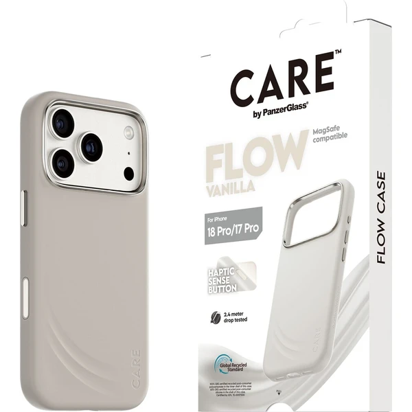 PanzerGlass CARE Flow MagSafe kryt Apple iPhone 18 Pro/17 Pro Vanilla béžový - Puzdra - Hlavný obrázok