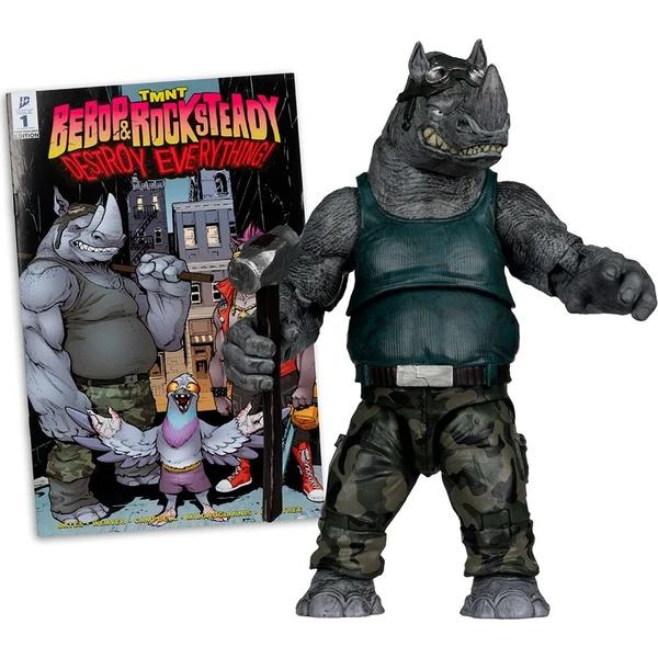 Akčná figúrka McFarlane Toys TMNT Page Punchers - Rocksteady 17 cm - Figúrky - Hlavný obrázok