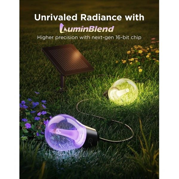 Govee RGBICW Smart solárny záhradný reťaz z 8 žiaroviek - Inteligentné osvetlenie - Obrázok d_7aae44fd0ad94f45928732f77f8ba0b0