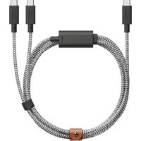 Native Union Belt Cable USB-C/USB-C kábel 2m, 60W zebra - Káble a redukcie