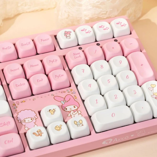 Akko x My Melody 3108 V3 Akko Frost Pink (US) ružová - Klávesnice - Obrázok d_7d4891b2115d4a968525f516dd3ef1b9
