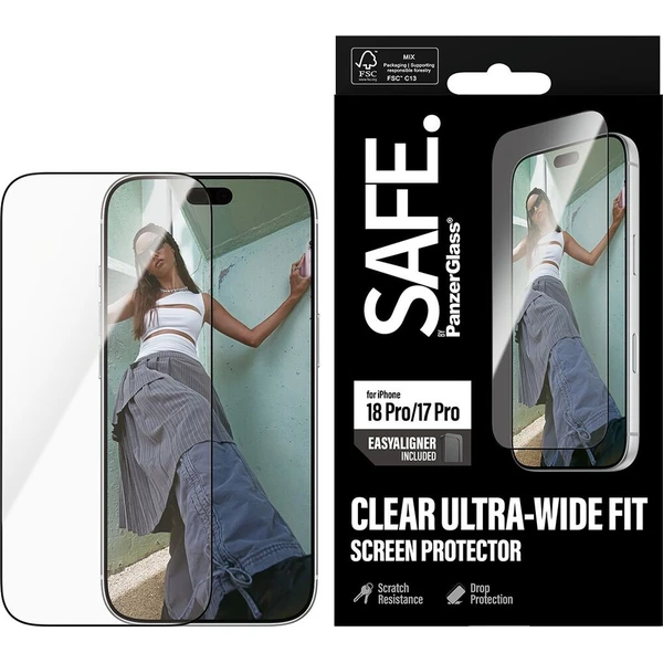 PanzerGlass SAFE sklo Apple iPhone 18 Pro/17 Pro s instalačním rámečkem - Ochranné fólie a sklo - Obrázok d_7de6c9fce1d248489c12644216a69a40