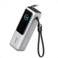 Anker Zolo powerbanka (25000mAh) 165W, s káblom USB-C strieborná - Powerbanky