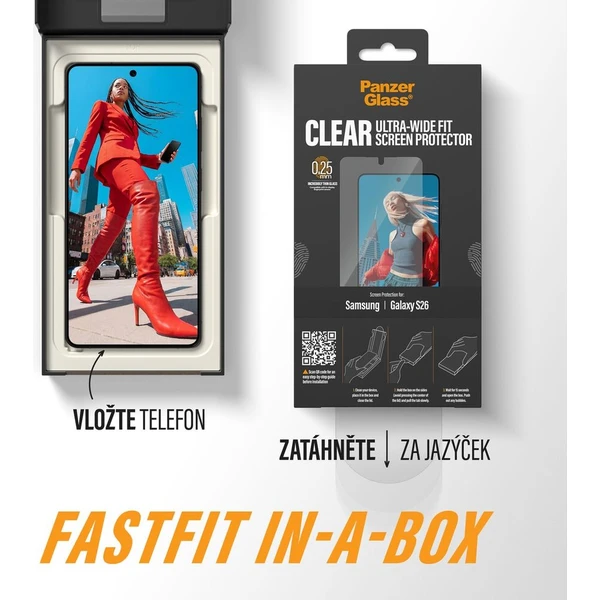 PanzerGlass® Ultra-Wide Fit sklo s bezprašným aplikačným boxom Samsung Galaxy S26 - Ochranné fólie a sklo - Obrázok d_7e7458622a5647f1bb8d69908c2e25fb