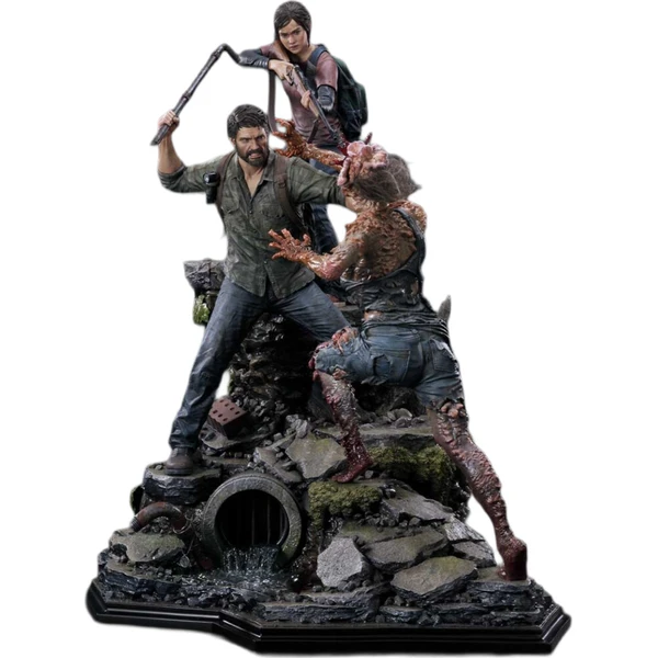 Socha The Last of Us Part I Ultimate Premium Masterline Series Joel & Ellie Deluxe Bonus Versal verz - Sochy a sošky - Hlavný obrázok