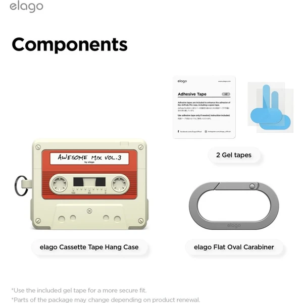 ELAGO Cassette TAPE puzdro AirPods Pro 3 béžové - Puzdra - Obrázok d_7f237f9941824a75ad89c6612c6e5b95