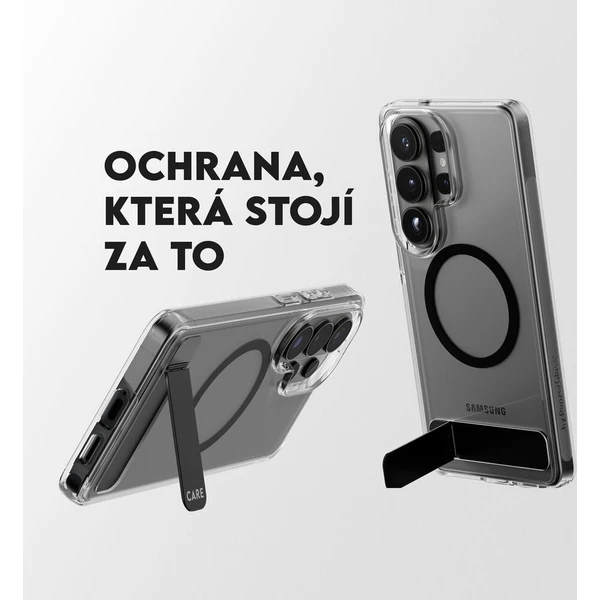 PanzerGlass® CARE Kickstand Qi kryt Samsung Galaxy S26 Ultra priehľadný/čierny - Puzdra - Obrázok d_7f30ba98af49406686ad407304234c9f
