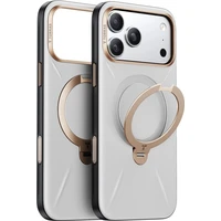 Torras Ostand Q3 VegSkin MagSafe kryt iPhone 17 Pro perlovosivá - Puzdra