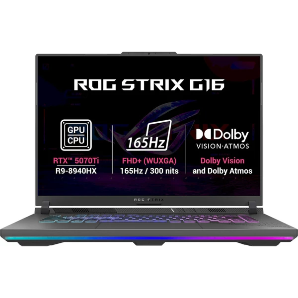 ASUS ROG Strix G16 (G614PR-RV162Z) RTX 5070 Ti sivý - Notebooky - Hlavný obrázok