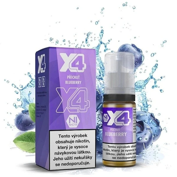 Liquid X4 Bar Juice Borůvka 10ml (20mg) - E-liquidy - Hlavný obrázok