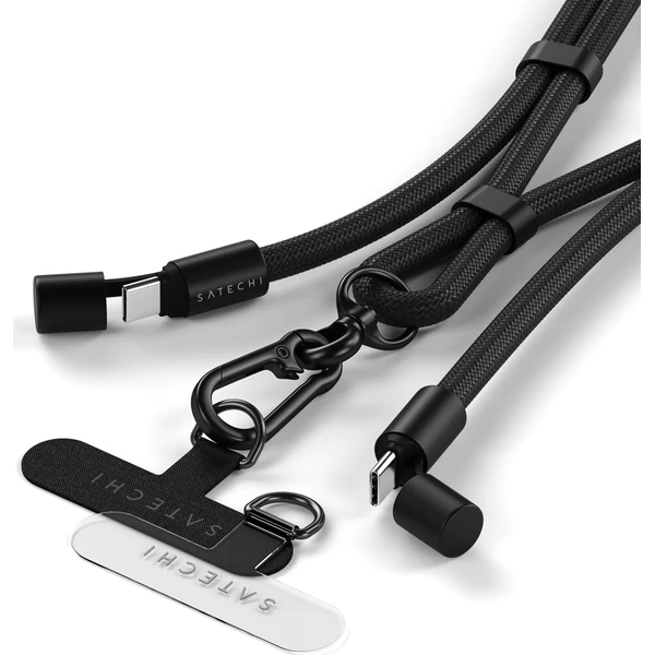 Satechi OntheGo USB-C Lanyard popruh s kabelem černý - Popruhy a crossbody - Obrázok d_814bbcb4f2a84aeb95405f9d87b709be