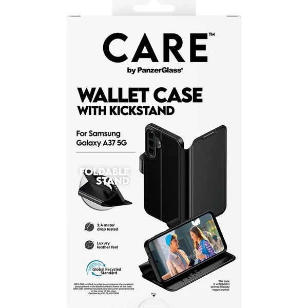 PanzerGlass® CARE peňaženkové puzdro s kickstandom pre Samsung Galaxy A37 čierne - Puzdra - Obrázok d_8201bccd3365447b80299912a3d29efc