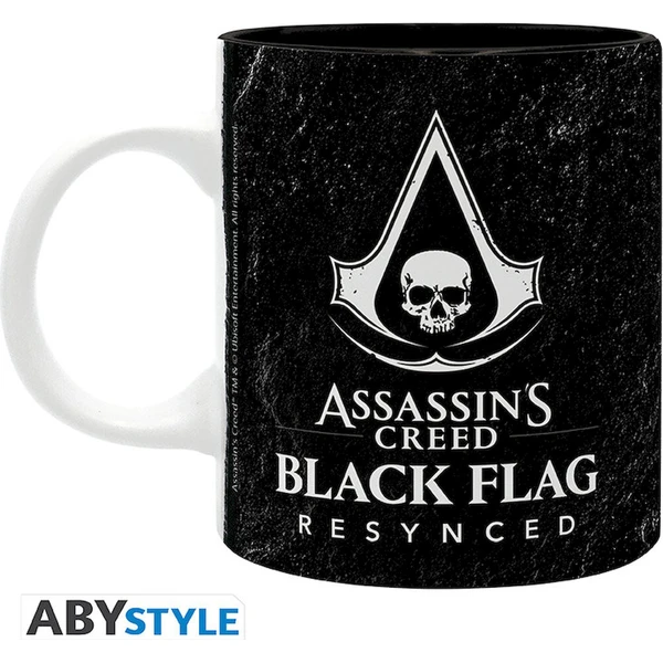 Hrnek Assassin's Creed Black Flag Resynced - Edward Kenway & Crest - Hrnčeky - Obrázok d_829be5139d6d49df886c6ee29a6dcd56