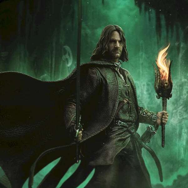 Soška Iron Studios The Lord of the Rings: Aragorn Unleashed Art Scale 1/10 - Sochy a sošky - Obrázok d_82cac997434e46adaec24888d6557ae9