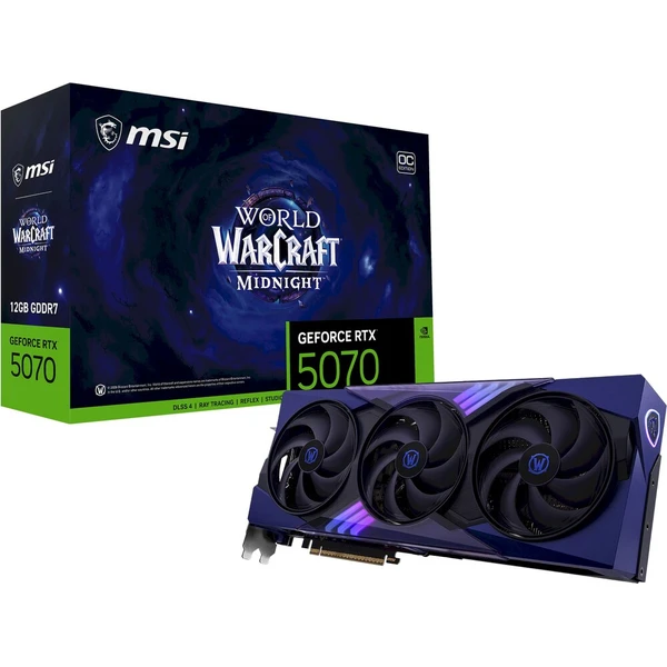 MSI NVIDIA GeForce RTX 5070 12G World of Warcraft MIDNIGHT VOID EDITION OC - Grafické karty - Obrázok d_82dd8c0266f14d978d227f3ef89ad0ff