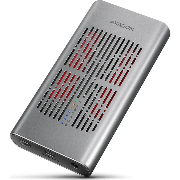 AXAGON EEM2-20GD USB-C externý SSD box s funkciou klonovania - Externé boxy - Hlavný obrázok