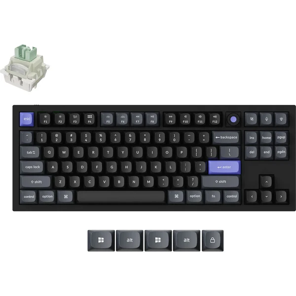 Keychron Q3 HE 8K Keychron Ultra-Fast Lime herná klávesnica (US) čierna - Klávesnice - Hlavný obrázok