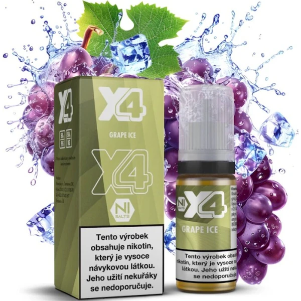 Liquid X4 Bar Juice Chladivé hroznové víno 10ml (20mg) - E-liquidy - Hlavný obrázok