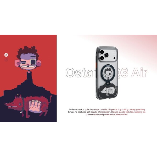 Torras Ostand Q3 Air Gawx Limited MagSafe kryt iPhone 17 Pro Max Dawnbreak guard - Puzdra - Obrázok d_83d144f75be9423d856b158abb34b4e1
