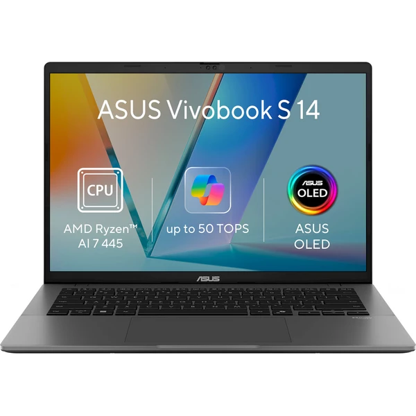 ASUS Vivobook S14 (M3407GA-OLED016WZ) sivý - Notebooky - Hlavný obrázok