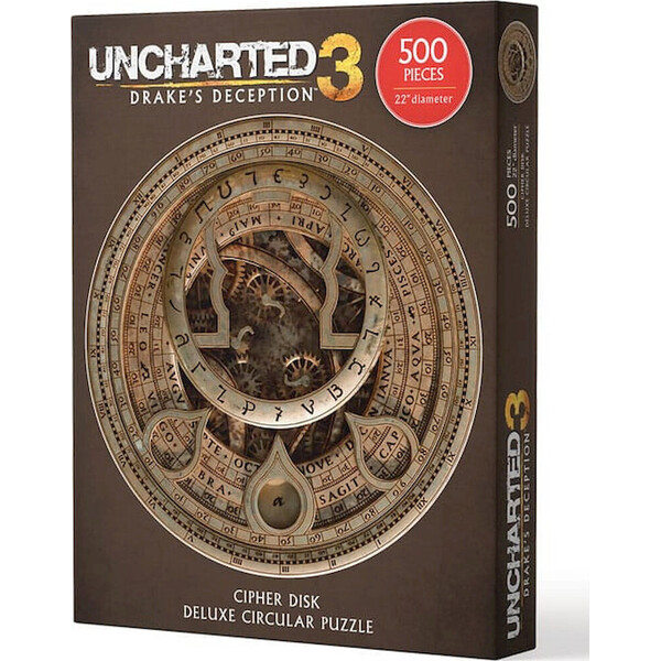 Puzzle Dark Horse Uncharted 3: Drake's Deception - Cipher Disk Circular Deluxe (500 dielikov) - Puzzle - Hlavný obrázok