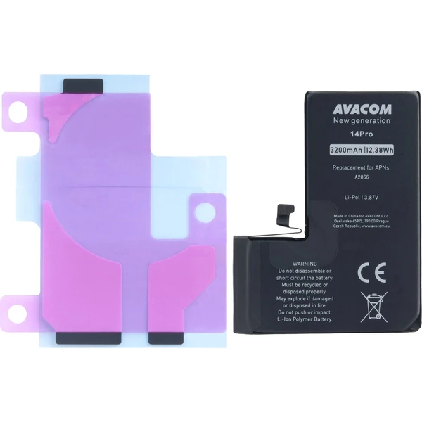 Avacom batéria pre Apple iPhone 14 Pro, Li-Ion 3,87V 3200mAh - Batérie - Hlavný obrázok