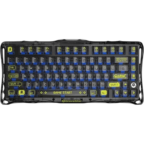 GravaStar Mercury K1 Lite Transparent herná klávesnica - Klávesnice - Hlavný obrázok