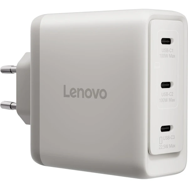 Lenovo Multi-port USB-C GaN 100W napájecí adaptér bílý - Sieťové karty - Hlavný obrázok