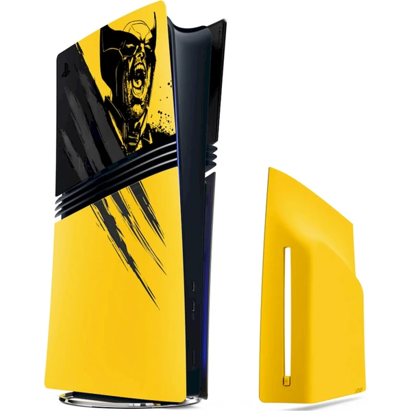 PlayStation 5 Pro Kryty konzoly Marvel’s Wolverine Battle Yellow Limited Edition - Konzolové príslušenstvo - Hlavný obrázok