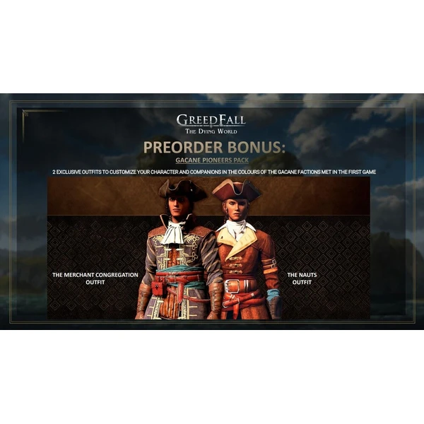 Darček k hre GreedFall: Dying World - DLC - Gacane Pioneers Pack (PS5) - Nefyzické Darčeky - Hlavný obrázok