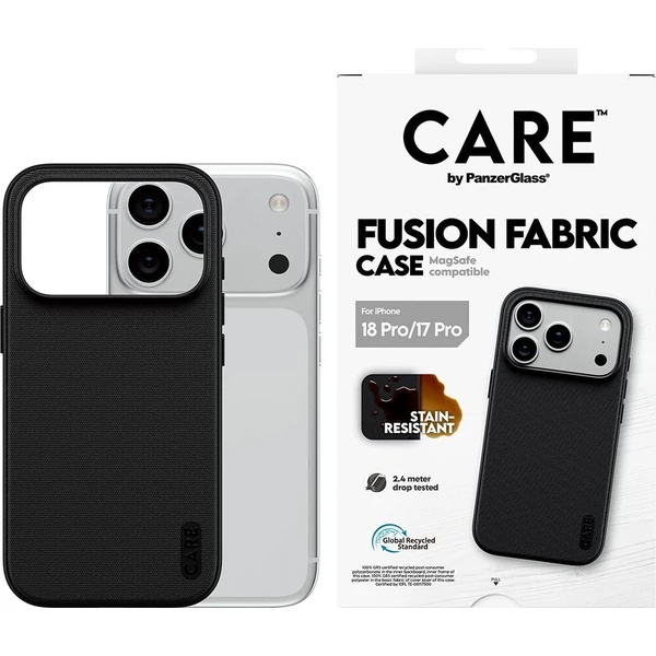 PanzerGlass CARE Fusion Fabric MagSafe kryt Apple iPhone 18 Pro/17 Pro černý - Puzdra - Obrázok d_86fb3be945ad432ea13281178aa0b8f4