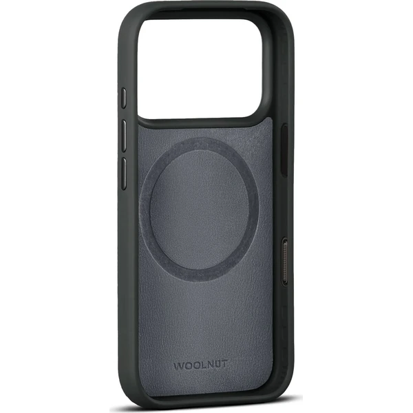 Woolnut MagSafe kožený kryt iPhone 18 Pro černý - Puzdra - Obrázok d_87aadd8eb78348bcbee9a6e09cb2c53b