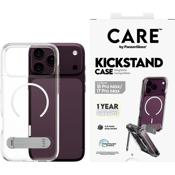 PanzerGlass CARE KickStand MagSafe kryt Apple iPhone 18 Pro Max/17 Pro Max bílý - Puzdra - Obrázok d_88b407ad947a4817906b42bcced5c1e4
