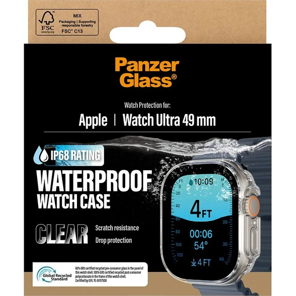 PanzerGlass Waterproof kryt s ochranným sklem Apple Watch Ultra čirý - Puzdra - Hlavný obrázok