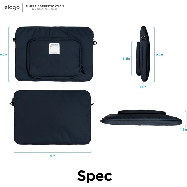 ELAGO PC Sleeve pouzdro pro MacBook 12"-14'' tmavě modré - Puzdra - Obrázok d_898482516db74a23b1cc72a584ced6a6