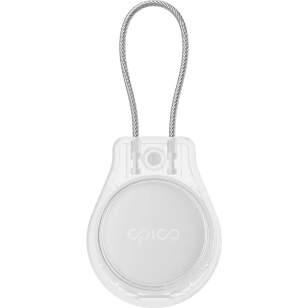 Epico Rugged Case | AirTag (1.-2. gen) | biela transparentná | kompletná ochrana | praktické kovové - Puzdra - Obrázok d_89bbade63a6449a6abd565371a96bf4d