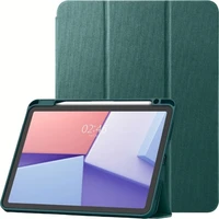Spigen Urban Fit flipové púzdro iPad Pro 13" 2025 tmavo zelené - Puzdra