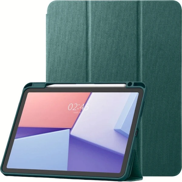 Spigen Urban Fit flipové púzdro iPad Pro 13" 2025 tmavo zelené - Puzdra - Hlavný obrázok