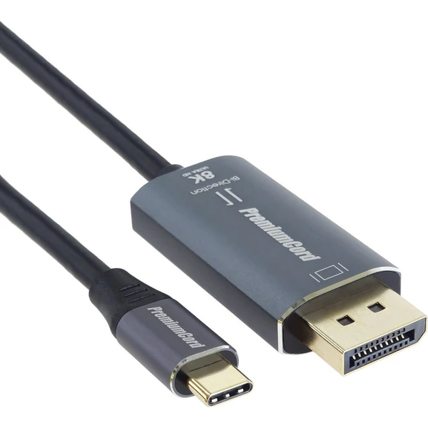 PremiumCord USB-C/DisplayPort 1.4 kábel 8K 2m čierny - Káble a redukcie - Obrázok d_8b9f39f3c41b455d9f51ff66f4a95604