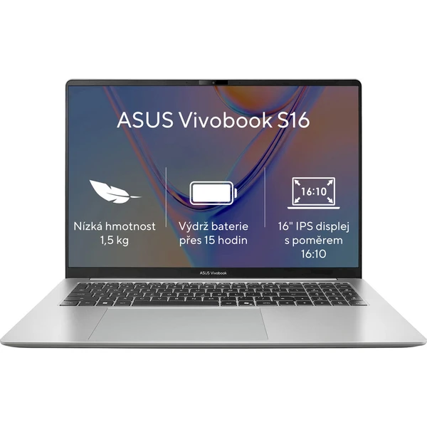 ASUS Vivobook S16 (S5652MA-TK109W) strieborný - Notebooky - Hlavný obrázok