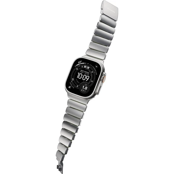 Nomad Stratos Band FKM remienok Apple Watch 45/46/49mm Natural Titanium Forest Green - Remienky - Obrázok d_8c1a074b5a3f450e884229deba9f1452