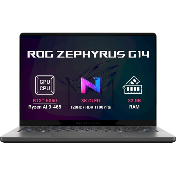 ASUS ROG Zephyrus G14 (GA403GM-SY185WZ) RTX 5060 sivý - Notebooky - Hlavný obrázok